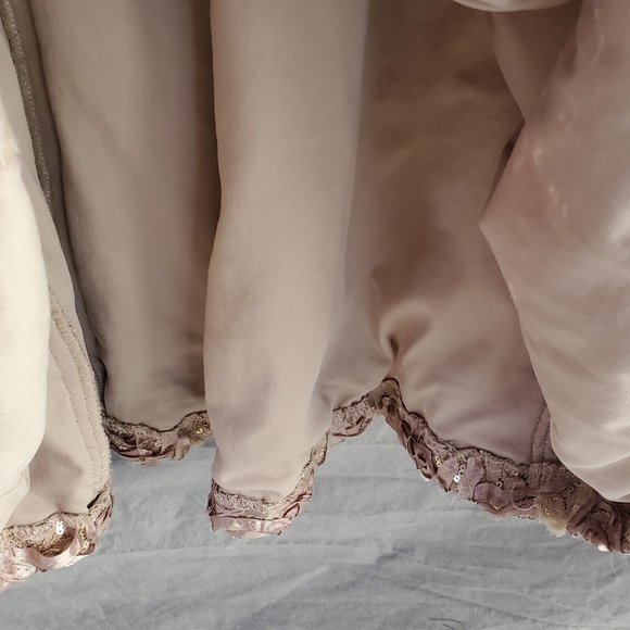 Alex Evenings Champagne Sequin Rose Gown - Picture 4 of 11